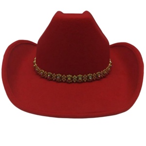 Chapeau de cowgirl unisexe pour femme, en feutre, avec strass brillants et paillettes, style western rétro Panama, à large bord, pour fêtes, festivals et activités en extérieur - Product Image 5