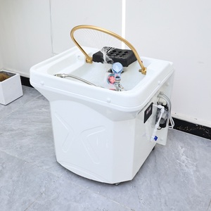 Professional Hair Washing Portable White Shampoo Sink Bowl with Spa Head Water Circulation Therapy and 60L Water Storage - Product Image 6