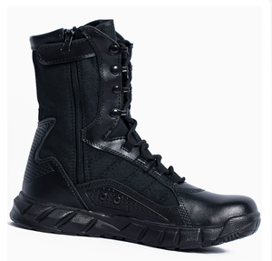 รองเท้าบูท TSB01 รุ่น Definite super light weight Tactical Black Boots Stock Hot Area Jungle Boots ระบายอากาศได้ดี พร้อมซิปด้านข้าง รองเท้าบูทสำหรับการรบ - Product Image 6