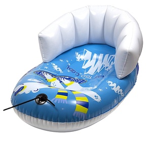 Traîneau à neige <span class=keywords><strong>gonflable</strong></span> en vinyle robuste en plastique durable pour bébé, ski avec dossier - Product Image 1
