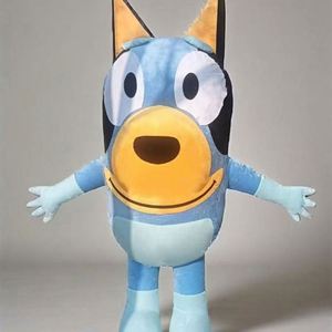 Costume de mascotte chien bleu gonflable pour Halloween, style humain, pour fêtes en extérieur, cosplay <span class=keywords><strong>Bingo</strong></span>, événements et spectacles de dessins animés et d'<span class=keywords><strong>anime</strong></span> - Product Image 3
