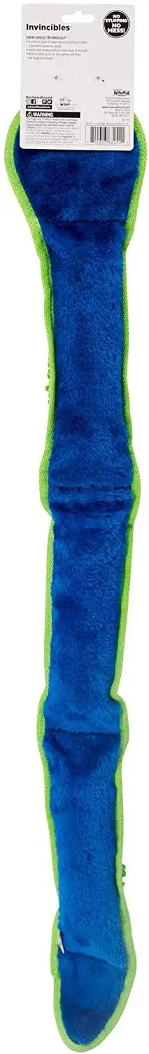 Invincibles Nubby Blue Snake Hundes pielzeug Crinkle Rope Anti Tough Strick biss interaktive Pet Stuffed Animal Plüsch quietschenden Kau shund Schlepper