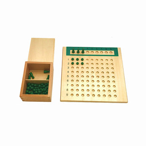 Montessori multiplicación y división tablas de matemáticas Material de aprendizaje de los niños de Madera Juguetes Educativos - Product Image 2