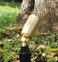 Bajo Voltaje al aire libre mr16 bombilla led paisaje luces latón foco