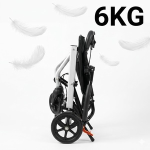 Vente flash - Fauteuil roulant manuel en aluminium ultra-léger pliable, fauteuil roulant de transfert de patient, silla de ruedas, fauteuil roulant de voyage, transport en avion - Product Image 1