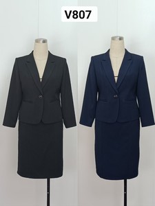 Completo Elegante da Ufficio a 2 Pezzi per Donna, Taglie Forti, <span class=keywords><strong>Blazer</strong></span> Casual Tinta Unita per Lavoro o Uso Quotidiano - Product Image 6