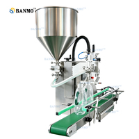 Machine de remplissage automatique de miel, confiture et sauce BANMO, de table, à tête unique, avec servomoteur, pour liquides et pâtes, écran tactile PLC