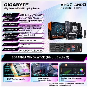 B850M GAMING X WIFI6EデスクトップコンピュータマザーボードMagic Eagle X <span class=keywords><strong>DDR5</strong></span>メモリAMD5 4 SATA統合サポート256GB - Product Image 4