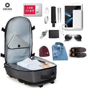 <strong>For</strong> Unisex Oxford Waterproof Laptop <strong>Backpack</strong> with USB Charging Port Zipper Closure 20-39L Capacity <strong>for</strong> Outdoor Business <strong>Travel</strong> - Product Image 4