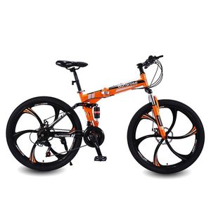 Nuova <span class=keywords><strong>Bicicletta</strong></span> Pieghevole Ultra Leggera <span class=keywords><strong>28</strong></span> Pollici 21 Velocità con Doppio Cavalletto - Product Image 5