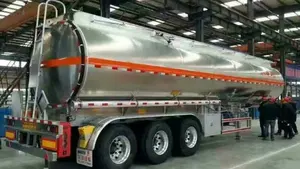 KUNGFU 5000 Liters Fuel Tank Semi Trailer Oil Tank Fuel Tanker Semi Trailer