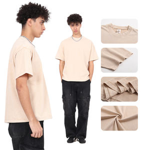 Camiseta de Algodón Batik Lavado Personalizada para Hombre, 275 g/m², Estilo Vintage Retro, Diseño Batik con Costura Invisible, 100% Algodón - Product Image 2