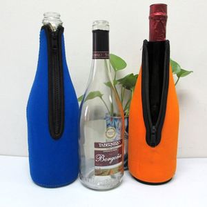 OEM Insulated Neoprene Waterproof Foldable Portable Tote Bag for Single 750ml Red Wine <b>Bottle</b> - Product Image 6