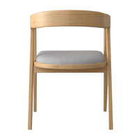Chaise de salle à manger en bois massif Antique avec accoudoir pour salle à manger