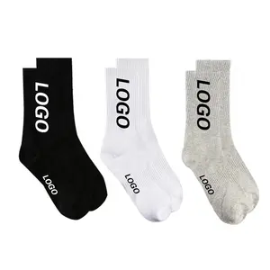 Embrocharms Bijoux Sport Athletic Socks Necklace Made Embroidery Calcetines Customize Knitted Custom Logo Cotton Jewelryw Men