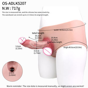 Wholesale NNSX Super Soft <strong>Boxer</strong> Shorts With Realistic Hollow Dildo Male <strong>Strap</strong> <strong>on</strong> Penis Enlargement Sleeve Sex Toys for Couples - Product Image 2