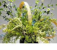 Ensemble de vases floraux en tissu de soie de haute qualité au design spécial tendance résistant aux UV pour patio, jardin, salon, hôtel