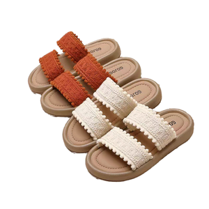 Pantuflas Tejidas Unisex para <span class=keywords><strong>Niñas</strong></span>, Novedad <span class=keywords><strong>de</strong></span> 2024, Cómodas, Antideslizantes, Casuales, para Interiores y Exteriores, para Niños Pequeños y Medianos, <span class=keywords><strong>de</strong></span> EVA - Product Image 1