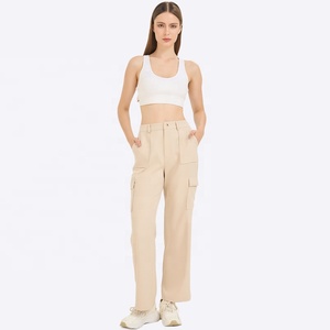 <span class=keywords><strong>Pantalon</strong></span> cargo pour femmes personnalisé en usine <span class=keywords><strong>pantalon</strong></span> utilitaire de danse droite décontracté pour dames - Product Image 3
