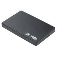 Case Esterno per Disco Rigido USB 2.0 da 2,5 Pollici in Alluminio Blu per HDD e SSD