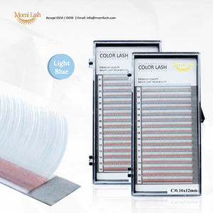 Coreano personalizado OEM hecho a mano Natural largo radiante Oro suave 0,15mm Curl CC extensiones de pestañas - Product Image 6