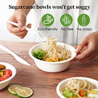 Bols en papier jetables 100 % biodégradables personnalisés pour soupes, compatibles micro-ondes, tailles 12 oz et 16 oz, pour fêtes, usage domestique et contenants alimentaires