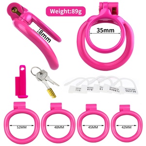 Anillos para Pene de Doble Eje FRRK, Dispositivo de Jaula de Castidad, Anillos para Pene de Plástico Ligero, Juguetes Sexuales para Hombre, Pene Pequeño - Product Image 1
