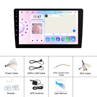 Autoradio Android Podofo 9''/10'' 6+128G 8 cœurs 360 °   CarPlay sans fil panoramique, Android Auto, GPS/WiFi/HiFi, vente en gros