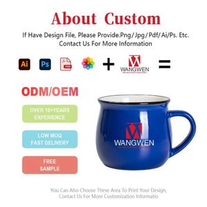 Taza de Cerámica Creativa con Logotipo Personalizado, Diseño Moderno con Gran Capacidad para Leche o Café en el Desayuno - Product Image 2