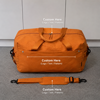 Sac de voyage personnalisé avec logo, sac de sport avec compartiment à chaussures, sac à bandoulière léger, grande capacité, sac de sport