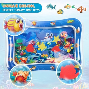 Portable Premium 100% Sans BPA Non Toxique Étanche <span class=keywords><strong>Sensoriel</strong></span> Ventre Temps Enfants Gonflable <span class=keywords><strong>Tapis</strong></span> De Jeu D'<span class=keywords><strong>eau</strong></span> pour Bébé - Product Image 3