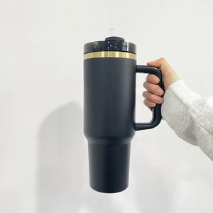Paquete de 20 Tazas de Café Personalizadas con Logotipo, Recubrimiento en Polvo H2.0, 40 oz, Baño de Oro, con Asa para Grabar - Product Image 2