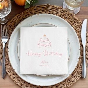 Serviettes <span class=keywords><strong>de</strong></span> Cocktail Personnalisées en Pulpe <span class=keywords><strong>de</strong></span> Bois Vierge Imprimées sur Mesure 25*25 cm 3 Plis Sac Logo/Texte Personnalisé pour Entreprise Bar Fête Diplôme - Product Image 5