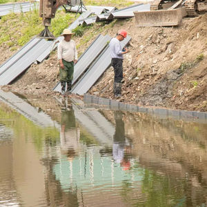 Durable <b>PVC</b> <b>Plastic</b> <b>Sheet</b> Pile Perfect for Water Control Riverbank Protection and Sustainable Development Solutions - Product Image 1