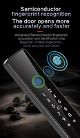 Serrure intelligente antivol TYSH, Tuya Wifi, télécommande, capteur RFID, carte avec empreinte digitale biométrique, serrure de porte intelligente