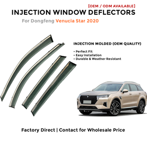 Déflecteurs de fenêtre latérale pare-pluie pour Toyota Cruiser 2019-2020 accessoires auto - Product Image 2