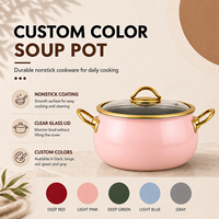 Ensemble de casseroles en acier inoxydable rose de 12 pièces avec couvercles en verre, écologique, compatible lave-vaisselle, compatible induction, pour la cuisine à domicile