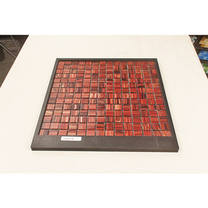 Tuiles de <span class=keywords><strong>piscine</strong></span> à <span class=keywords><strong>prix</strong></span> avantageux, mosaïque de verre brillant rouge vin avec veinage doré - Product Image 4