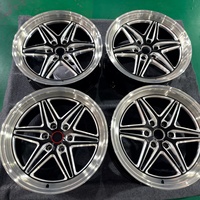 Rines Forjados Personalizados 17 18 19 20 21 22, Diseño Cóncavo Profundo, Acabado Negro Mecanizado para Autos Deportivos como Mustang, Challenger y Camaro