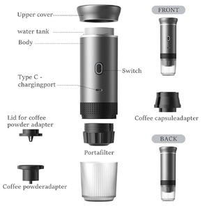 Cafetière portable mini auto-chauffante rechargeable facile à nettoyer, idéale pour la maison, le camping et les activités de plein air - Product Image 6