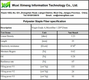 <span class=keywords><strong>Fibre</strong></span> de polyester recyclée en microfibre 1.4D 32mm, blanc brut, pour rembourrage et non-tissés, fourniture fiable d'usine - Product Image 5