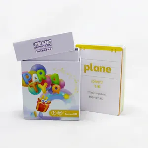 Children Cognition Learning Flash Cards le mie prime parole Picture Flash Card Educational digital matching giochi di carte di ortografia - Product Image 2