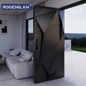 ROGENILAN, principaux fournisseurs chinois de portes d'entrée principales en aluminium sculpté 3D, portes d'entrée extérieures antivol, portes de sécurité - Product Image 3