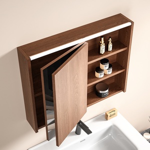 <span class=keywords><strong>Set</strong></span> Mobile da <span class=keywords><strong>Bagno</strong></span> Moderno Sospeso in Multistrato con Lavabo in Ceramica, Specchio a Led e Vano Portaoggetti Impermeabile in Legno - Product Image 2