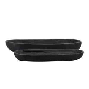 Ciotola ovale in legno per tavolino da caffè e piano cucina, centrotavola moderno per l'arredamento della casa. - Product Image 2