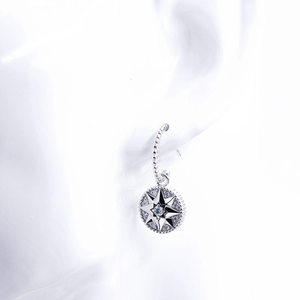 Boucles d'oreilles pendantes octogonales en moissanite, style classique et élégant, plaquées or 18 carats, en argent sterling, Tianyu Gems - Product Image 4