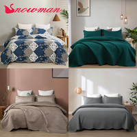 2025 usine Offres Spéciales luxe été couette ensemble couverture couette ensembles de literie avec oreiller Shams feuille pour l'été