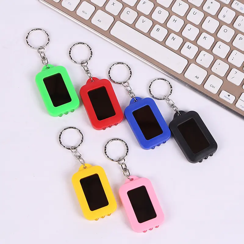 Lilangda New Solar Keychain Lighting Products 3DLED Portable Manufacturers Christmas Promotional Gifts Wholesale