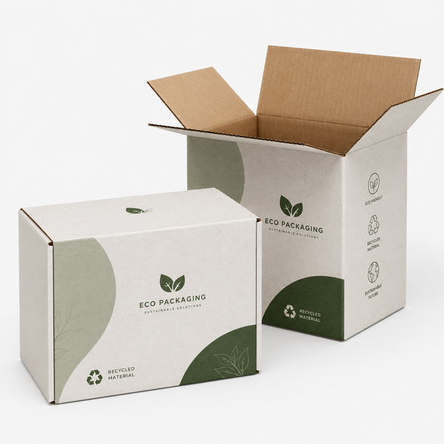 Low Moq Custom Eco Friendly Recycled Corrugated Shipping Box Litho Laminated Corrugated Box for Milk Frother