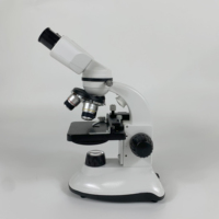 Utilisation de laboratoire scolaire personnalisé optique 40x-400x 100x-1000x Microscope d'étudiant biologique à tête binoculaire portable avec batterie